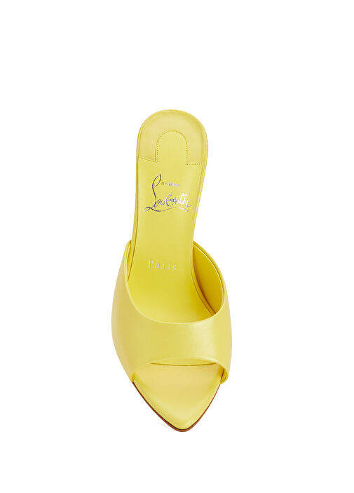 Miss Z Sarı Kadın Deri Terlik - Görsel 5