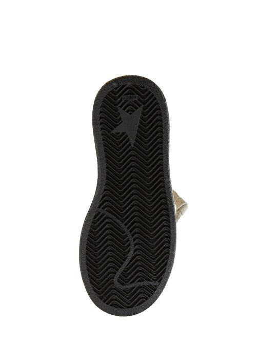 Beyaz Yıldız Patchli Unisex Çocuk Deri Sneaker - Görsel 6