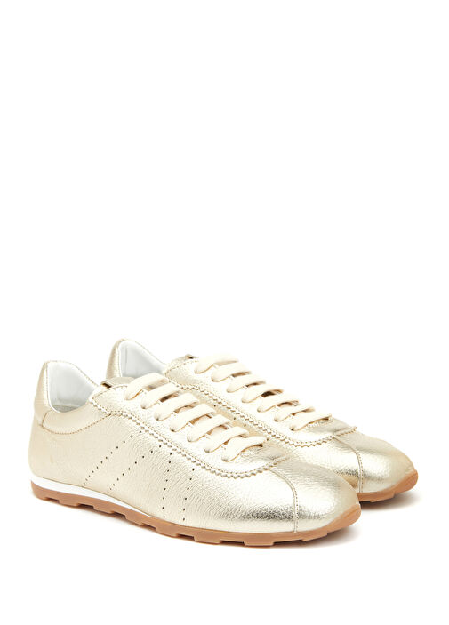 Gold Kadın Deri Sneaker - Görsel 3