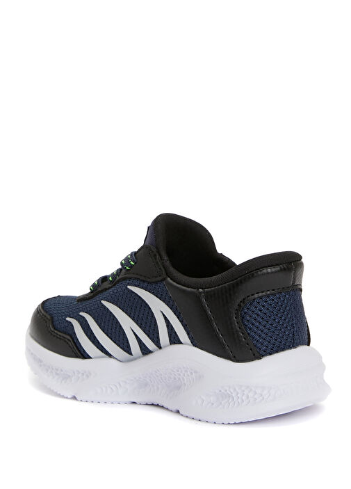 Meteor-Lights Siyah Silver Erkek Bebek Sneaker - Görsel 4