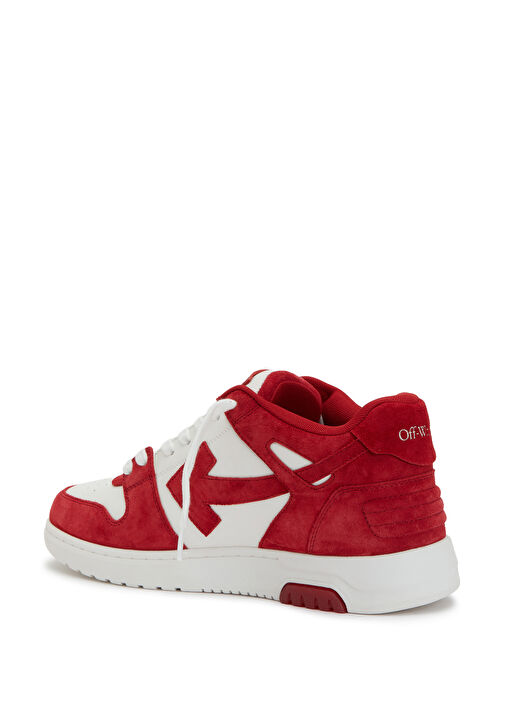 Off-white Off-white Out Of Office Kırmızı Beyaz Erkek Deri Sneaker | Beymen Kırmızı Beyaz - 4. görsel