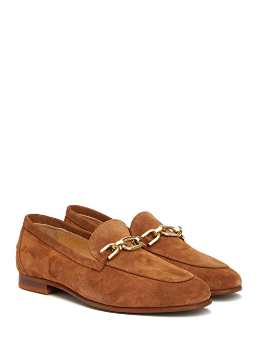 Camel Kadın Deri Loafer - Görsel 3