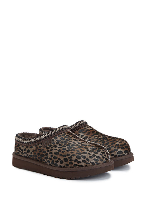 Tasman Caspian Leopar Desenli Kadın Terlik - Görsel 3