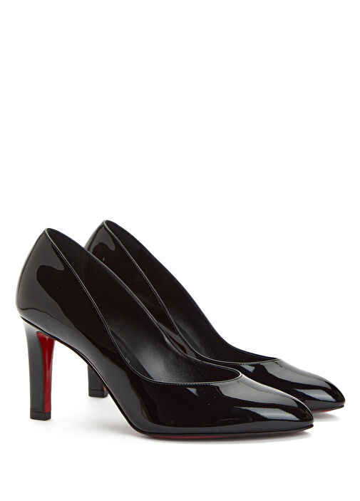 Fannylove Siyah Deri Topuklu Ayakkabı - Görsel 3