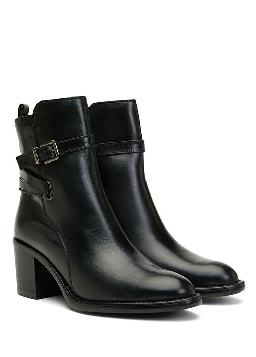 Siyah Kadın Deri Bot - Görsel 3