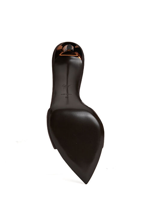 Kahverengi Kadın Deri Terlik - Görsel 6