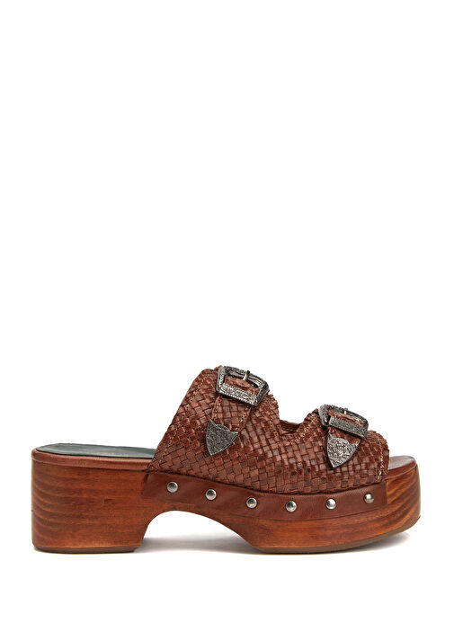 Taba Kadın Deri Terlik - Görsel 2