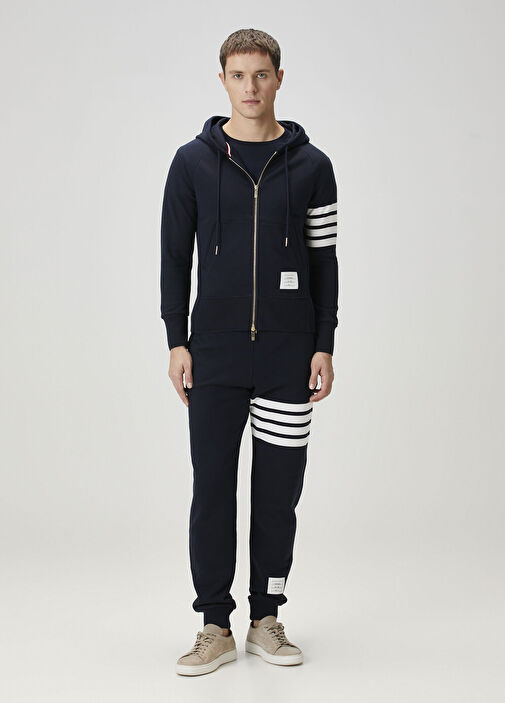 Navy blue Thom Browne Navy blue Men Navy Blue Waist Corded Jogger Sweatpants  1637762 | Beymen