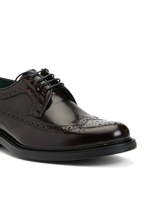 Bordo Zımbalı Erkek Deri Ayakkabı - Görsel 7