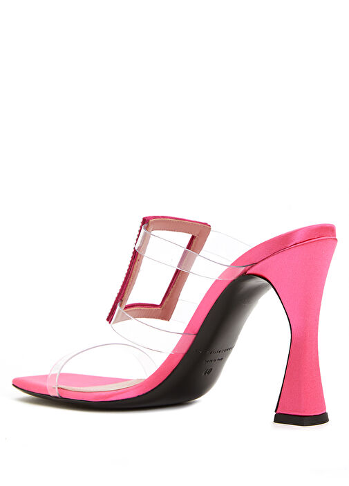 Pembe Taşlı Çerçeve Detaylı Kadın Terlik - Görsel 4