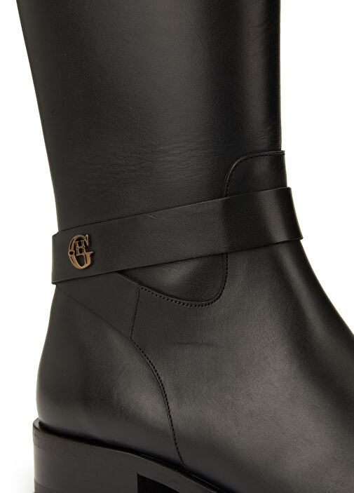 Siyah Kadın Deri Çizme - Görsel 8