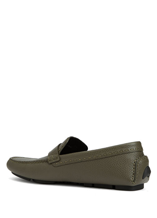 Haki Erkek Deri Driver - Görsel 4