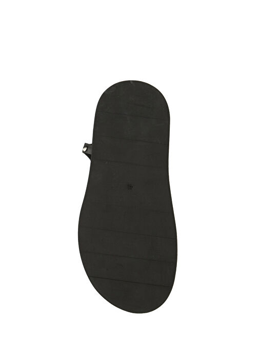 Siyah Kadın Süet Sandalet - Görsel 6