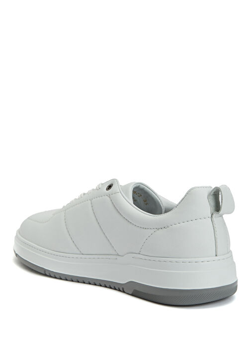 Beyaz Erkek Deri Sneaker - Görsel 4