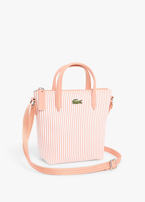 レアHUMAN MADE MESH TOTE BAG PINK WHITE Lacoste Pembe-T48 Kadın Pembe Mini L.12.12 Kadın Postacı Çantası