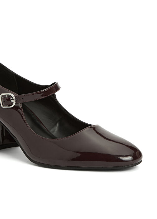 Bordo Kadın Bantlı Ayakkabı - Görsel 7