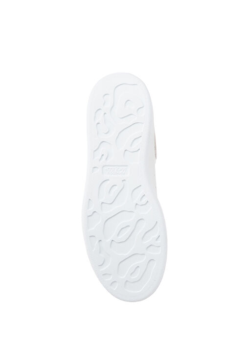 Oversized Beyaz Kadın Deri Sneaker - Görsel 6