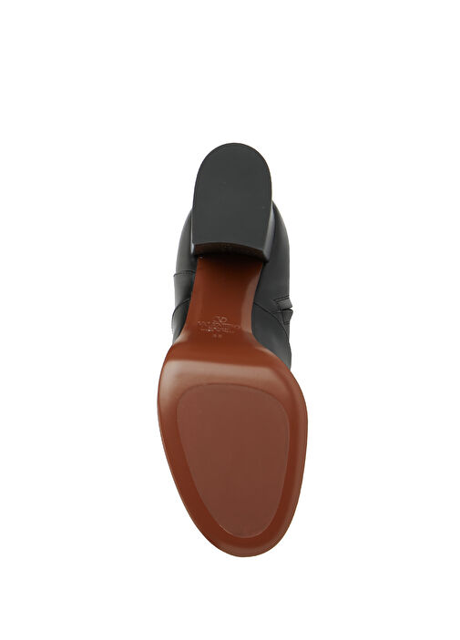 Fawcette Siyah Topuklu Deri Çizme - Görsel 6