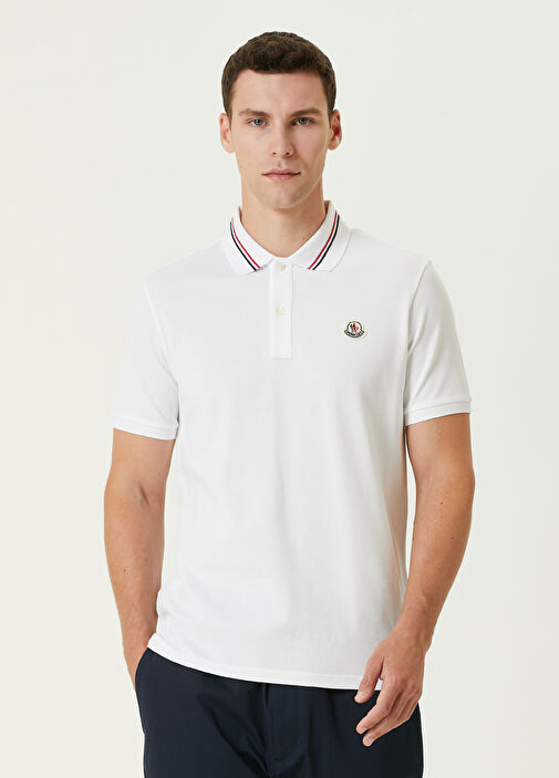 Moncler Beyaz Erkek Beyaz Polo T shirt 1521131 Beymen