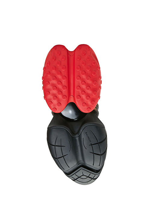 Siyah Kırmızı Geometrik Tabanlı Erkek Sneaker - Görsel 6