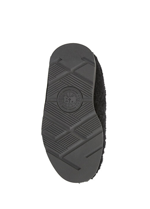 Porteau Siyah Kadın Yün Terlik - Görsel 6