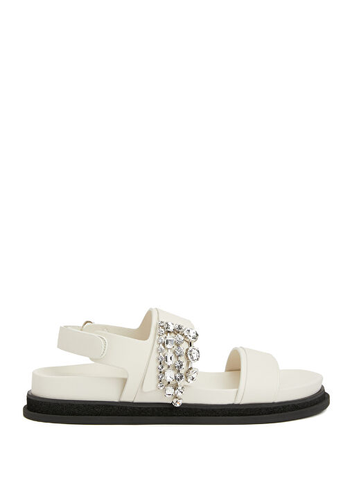 Verity Beyaz Kadın Deri Sandalet - Görsel 2