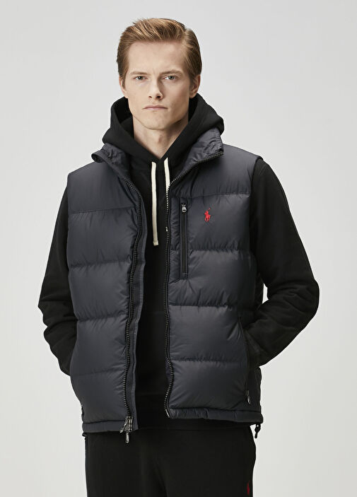 Black Polo Ralph Lauren Black Men Black Puff Vest 1786590 | Beymen