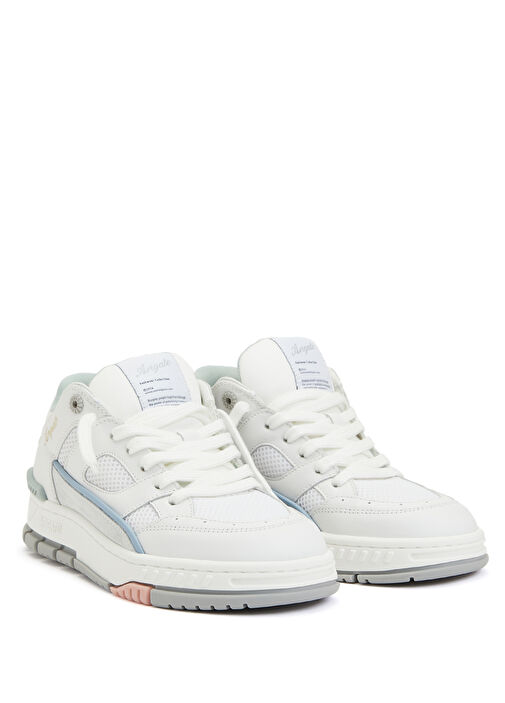 Area Lo Beyaz Yeşil Kadın Deri Sneaker - Görsel 3