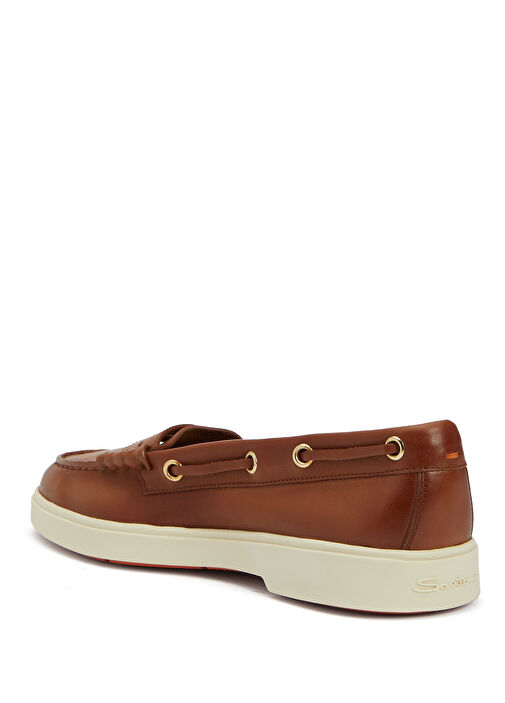 Taba Kadın Deri Loafer - Görsel 4