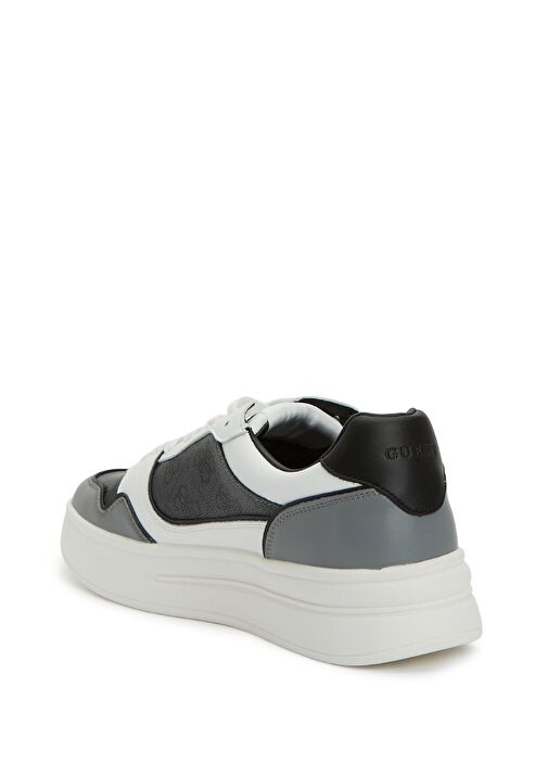 Antrasit Erkek Deri Sneaker - Görsel 4