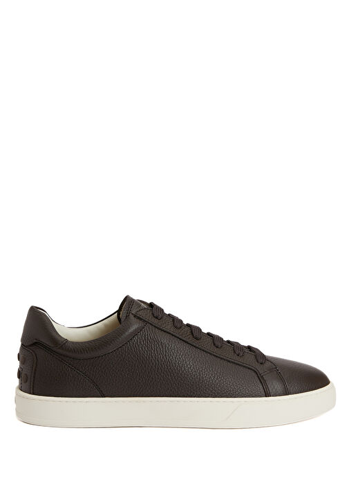 Kahverengi Erkek Deri Sneaker - Görsel 2