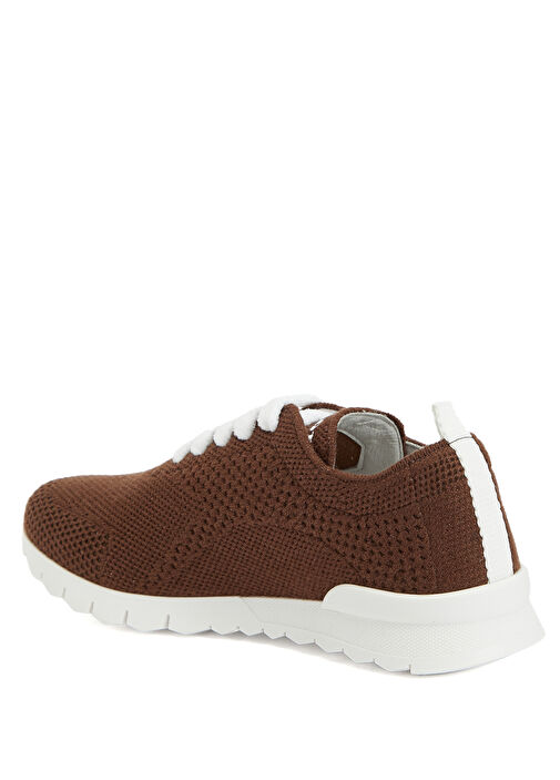 Kahverengi Kadın Kaşmir Sneaker - Görsel 4