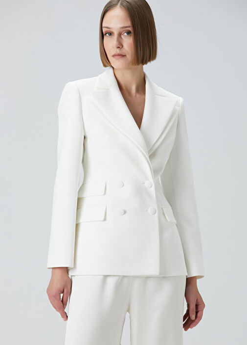 Beymen Collection Kırık Beyaz Kadın Kırık Beyaz Yaka Detaylı