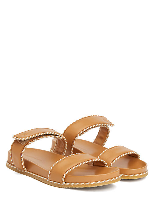 Karamel Kadın Deri Terlik - Görsel 3
