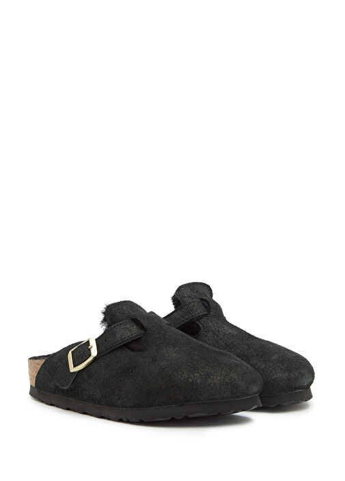 Boston VL Shearling Kadın Deri Terlik - Görsel 3