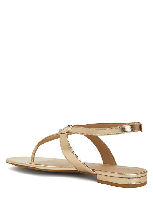 Everley Gold Kadın Deri Sandalet - Görsel 4