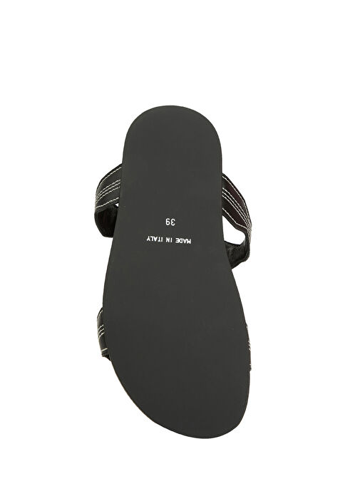 Scala Siyah Kadın Deri Terlik - Görsel 6