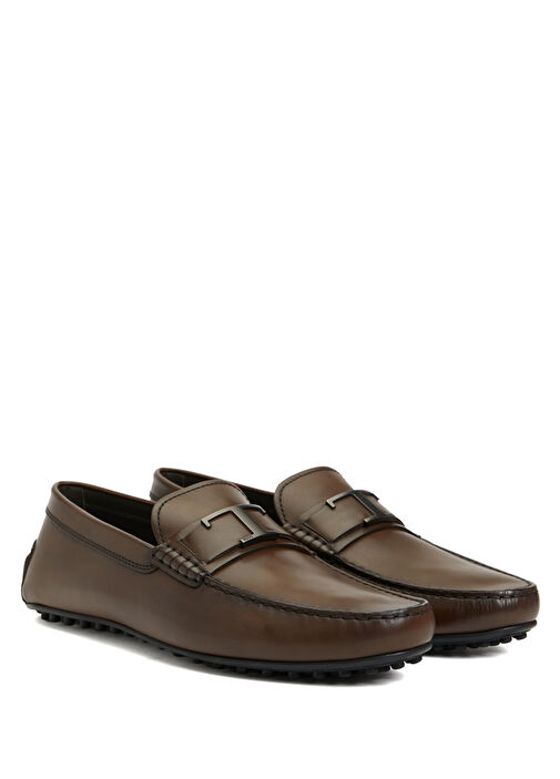 Kahverengi Erkek Deri Driver - Görsel 3