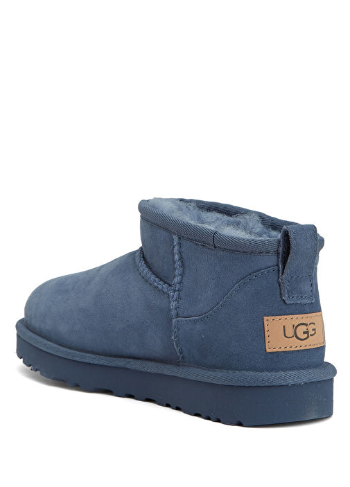 Classic Ultra Mini Koyu Mavi Kadın Bot - Görsel 9