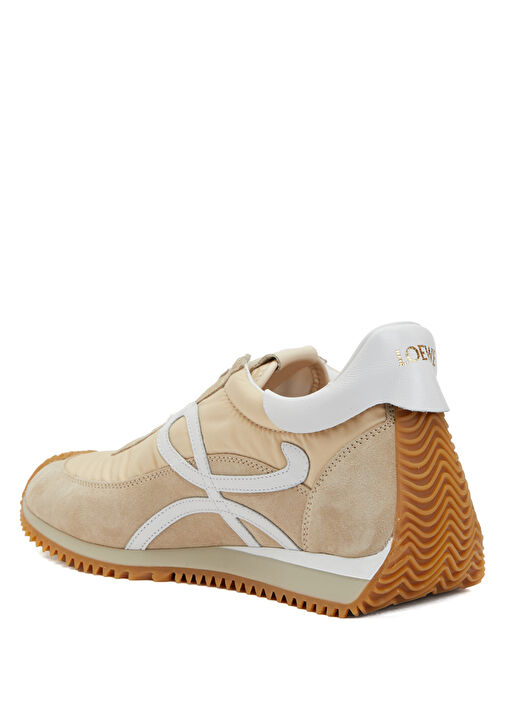 Flow Runner Bej Kadın Süet Sneaker - Görsel 4