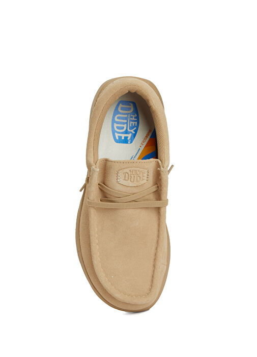 Wendy Bej Kadın Süet Loafer - Görsel 5