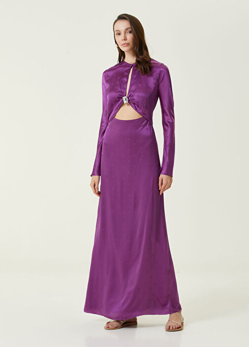 johanna ortiz purple dress Johanna Ortiz, Latitud Marina printed cotton midi dress, Women, Purple, XXXS, Dresses