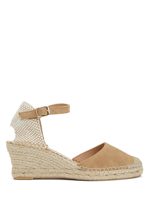 Bej Kadın Süet Espadril - Görsel 2