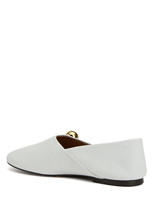 Pepper Beyaz Kadın Deri Loafer - Görsel 4