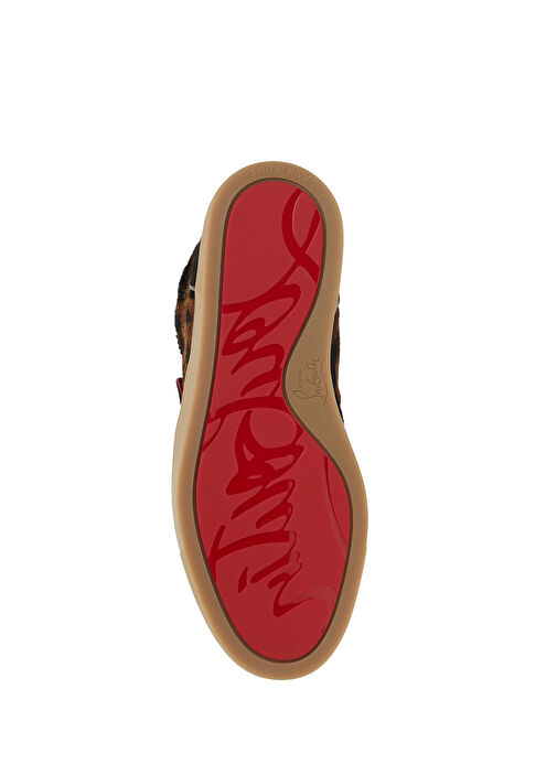 Tutti Rui Leopar Desenli Kadın Deri Sneaker - Görsel 6