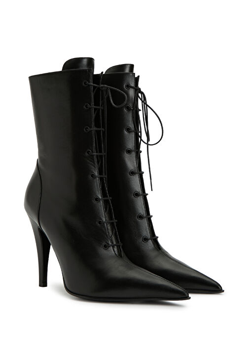 Siyah Kadın Deri Bot - Görsel 3