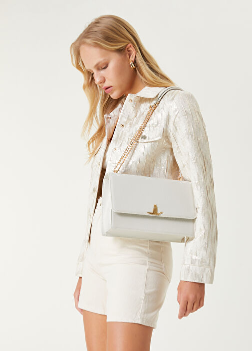 Beymen Club - Daria Medium Vizon Logolu Kadın Çanta