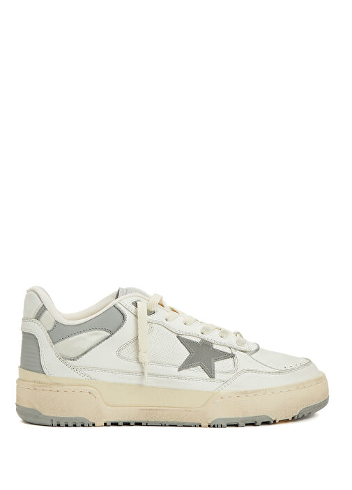 Forty2 Beyaz Erkek Deri Sneaker - Görsel 2