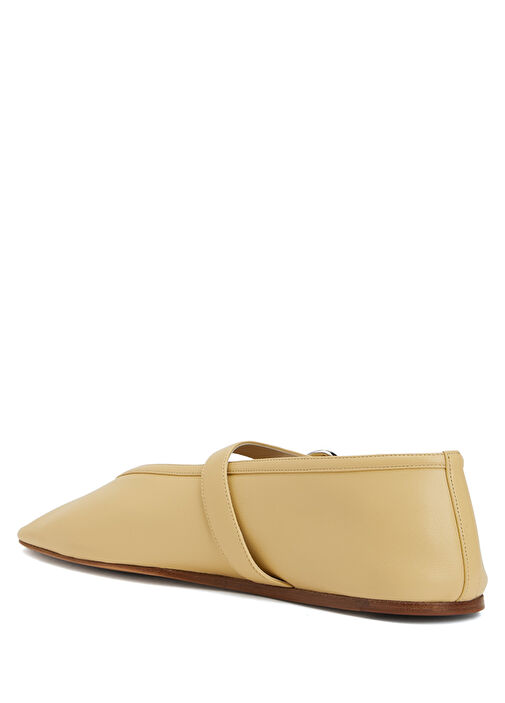 Stella Açık Sarı Deri Babet - Görsel 4