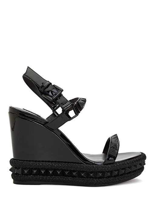 Pyra Clou Siyah Kadın Deri Espadril